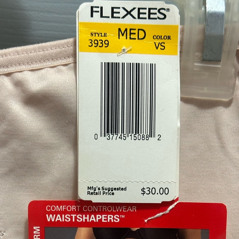 NEW Flexees ComfortControl WaistShapers Size Medium Nude/ Beige - Picture 8 of 8